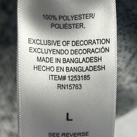 UCLA Sweatshirt Mock Button Neck Heather Gray Womens Fit Size L Champion - Picture 8 of 9